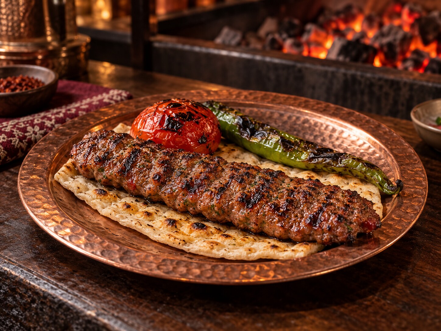 Adana Kebap için temsili sunum